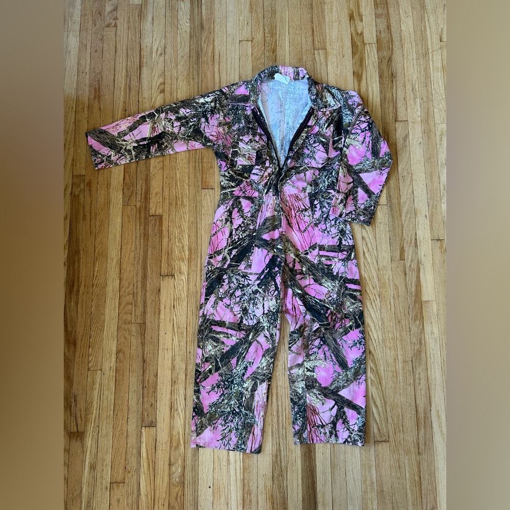 Pink Camouflage Kids One Piece